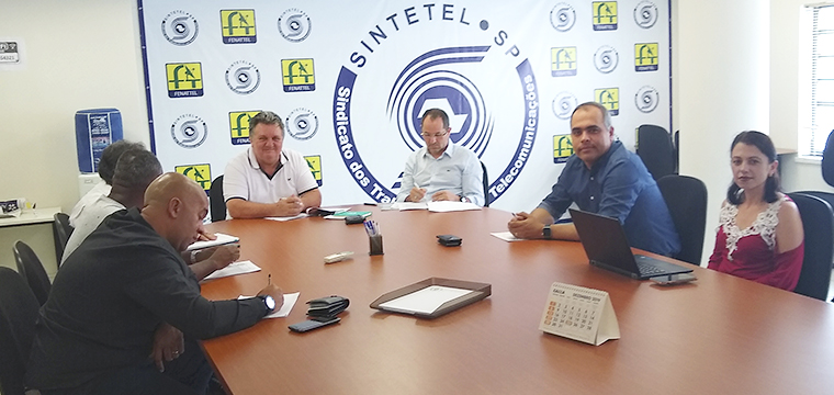Dirigentes do Sintetel se renem com representantes da Icomon