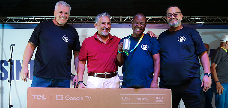 Joel Rodrigues da TEL de Ribeiro Preto ganhou uma TV