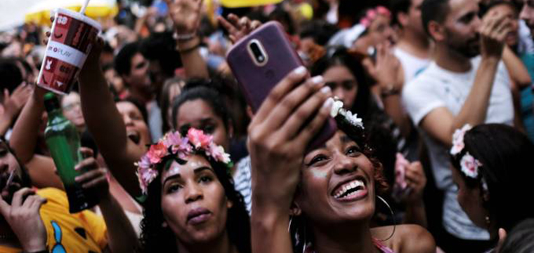 Bloco de Carnaval em So Paulo (Nacho Doce/Reuters)
