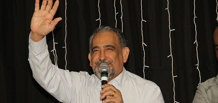 Gilberto Dourado, presidente do SINTETEL saúda os aposentados