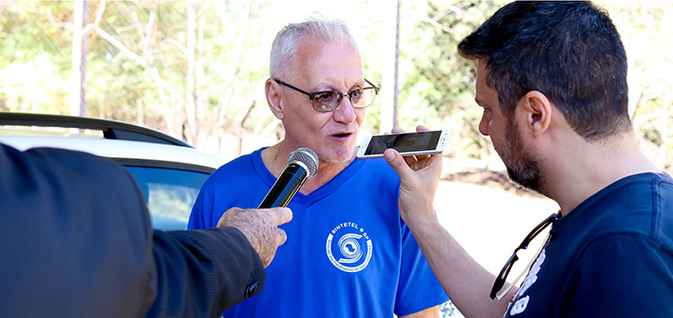 Presidente da Contcop, José Roberto, concede entrevista à Rádio 96,9 FM de Bauru
