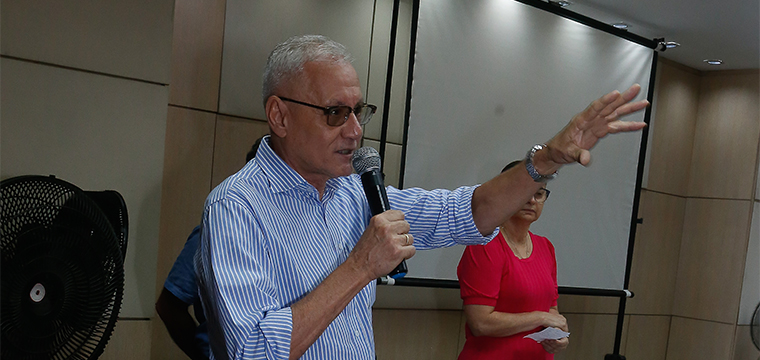 José Roberto, vice-presidente do SINTETEL, enfatiza que o Curso é importante para que os dirigentes tenham mais embasamento para atuar.
