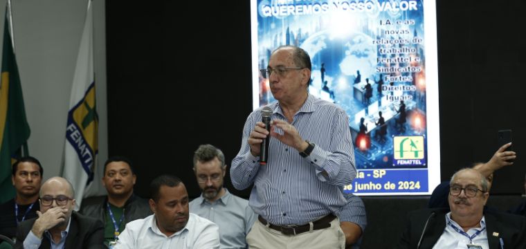 O presidente da UGT Nacional, Ricardo Patah, participou da abertura do evento