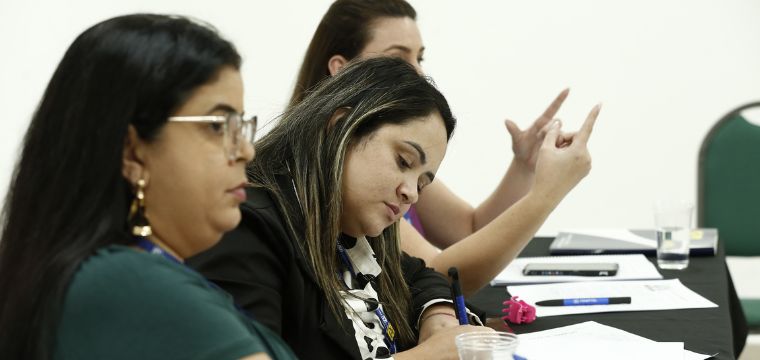 Diretora do SINTETEL, Maria Edna, coordena seu Grupo de Trabalho