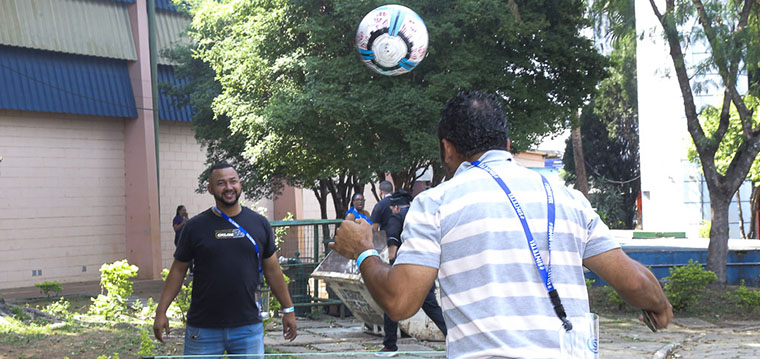 O futebol de mesa foi um sucesso