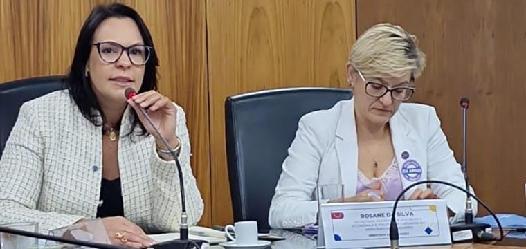 Luciana Nakamura - Ministrio do Trabalho e Emprego e Rosane Silva - Ministrio das Mulheres