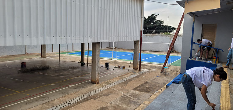 A Escola Felippe Cantuso ps reforma