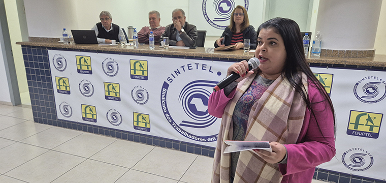 Maria Edna Medeiros, assumir a Secretaria da Mulher do SINTETEL a partir de agosto