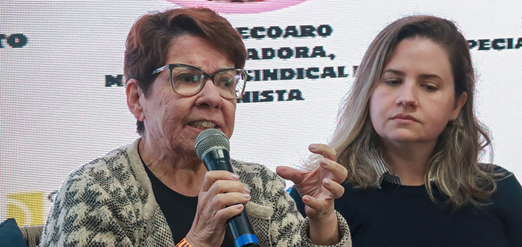 Cenise Monteiro, ex- secretria da Mulher do SINTETEL