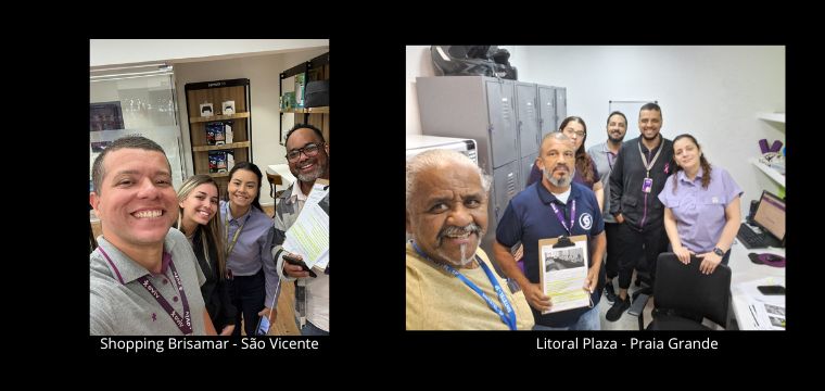 Shopping Brisamar (So Vicente)) e Litoral Plaza (Praia Grande)