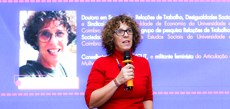 A soci�loga, Deise Recoaro, conversou sobre sua atua��o como militante feminista