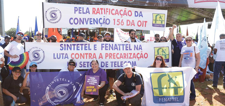 Delega��o do SINTETEL fez a diferen�a na CONCLAT