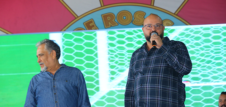 Rog�rio Soares, presidente do Sinttel-SC, prestigiou o evento