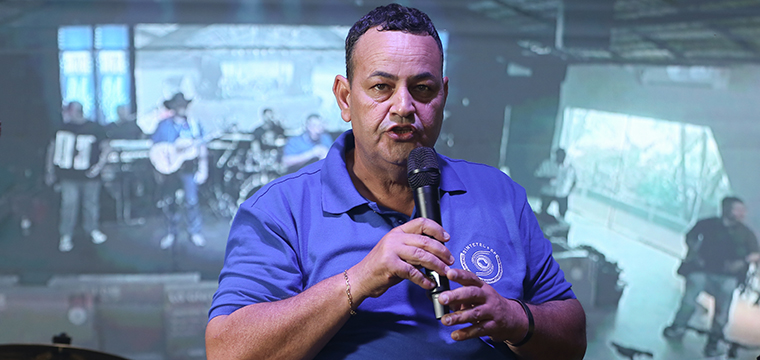 O anfitri�o e diretor Regional de Ribeir�o Preto, Giuskeller dos Reis deu boas-vindas aos presentes