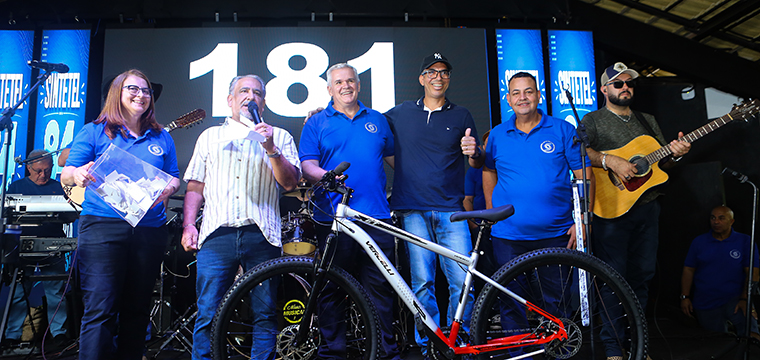 Mario de Andrade, da TEL Araraquara, levou uma bicicleta para casa