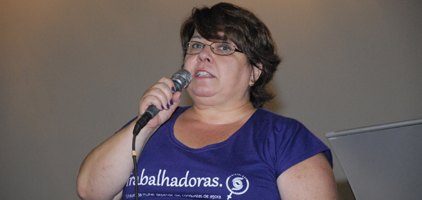 Cenise de Moraes, diretora da Secretaria da Mulher do Sintetel