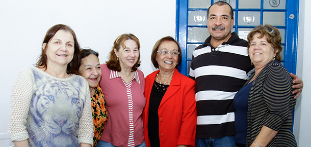 Diretor de Campinas Welton J. de Araújo junto com as convidadas